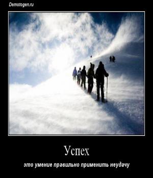 Демотиватор: Успех