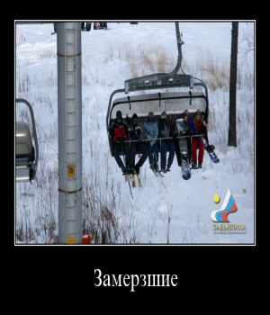 Демотиватор: Замерзшие